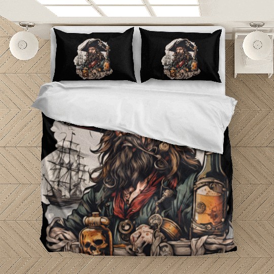 Drunk Pirate / Ahoi / Anchor / Rum / Ship / Boat Bedding Sets