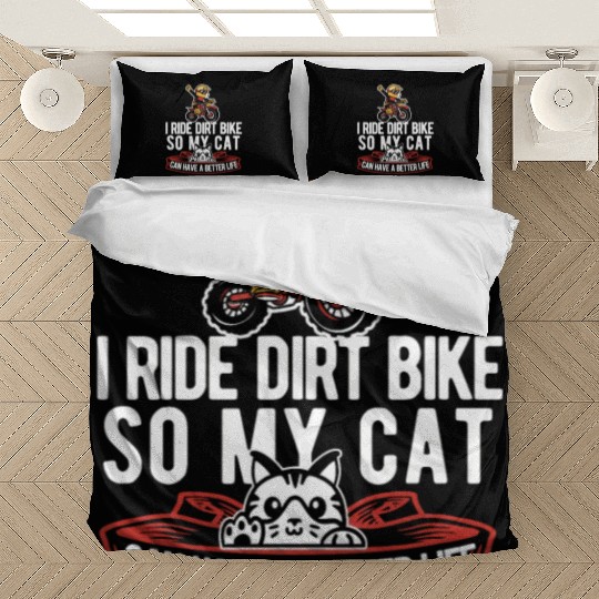 Dirt Bike Mx Motocross Supermoto Cat Bedding Sets