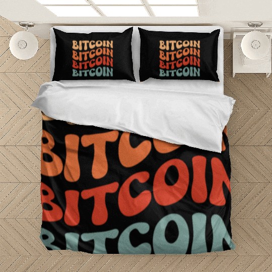 Vintage Bitcoin Design Bedding Sets