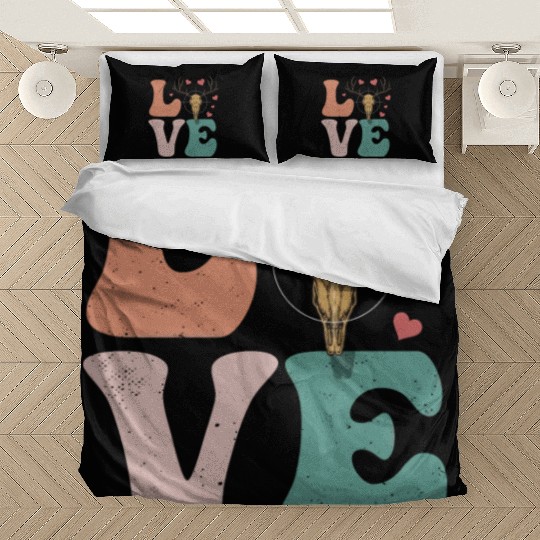 Deer Hunting Hunter Buck LOVE Bedding Sets