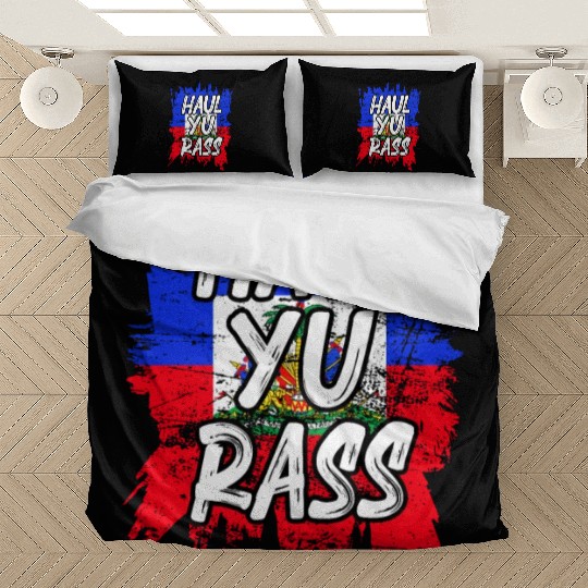 Haul Yu Rass Afro Pride Kriol Haiti Flag Bedding Sets