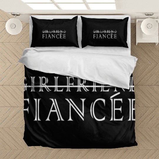 Girlfriend Fiancee Couple Engagement Engaged Bedding Sets
