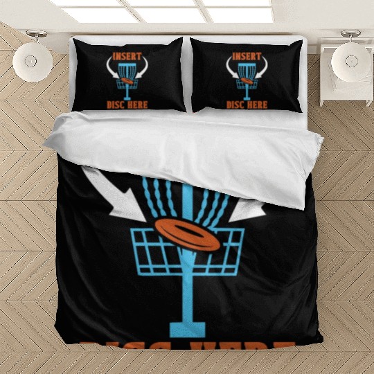 Disc Golf Insert Disc Here Ultimate Frisbee Golfer Bedding Sets