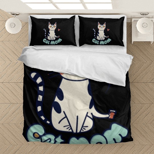Cat cute and I love my Cat Funny , cat mom , cat Bedding Sets