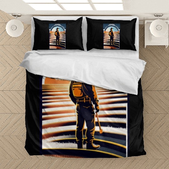 Design a western movie poster Bedding Sets
