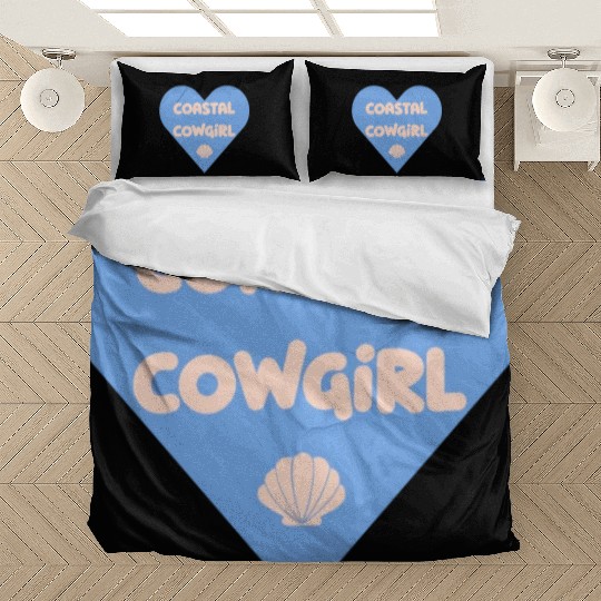 Coastal Cowgirl blue heart Bedding Sets