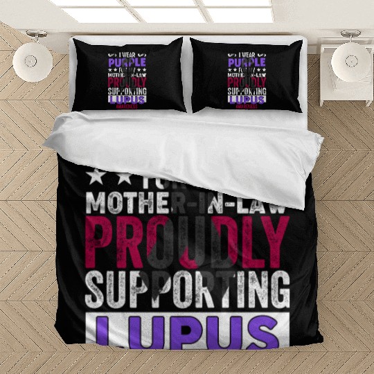 I wear Purple for my Mother-in-Law Lupus Awareness Bedding Sets