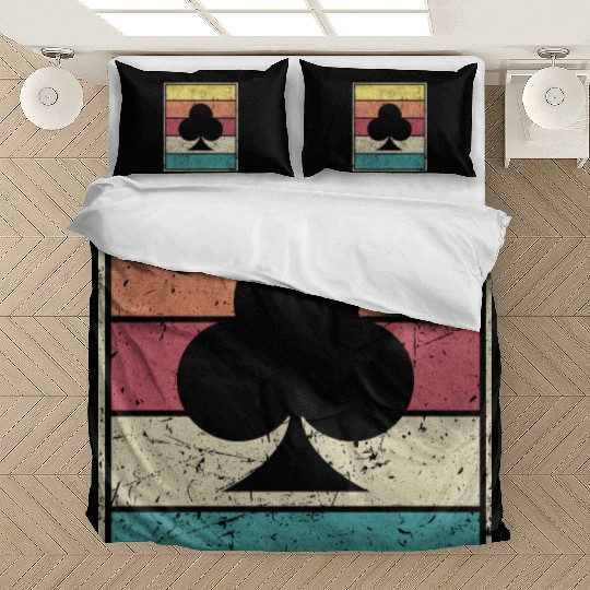 Clubs Playing Card Poker Symbol Bedding Sets