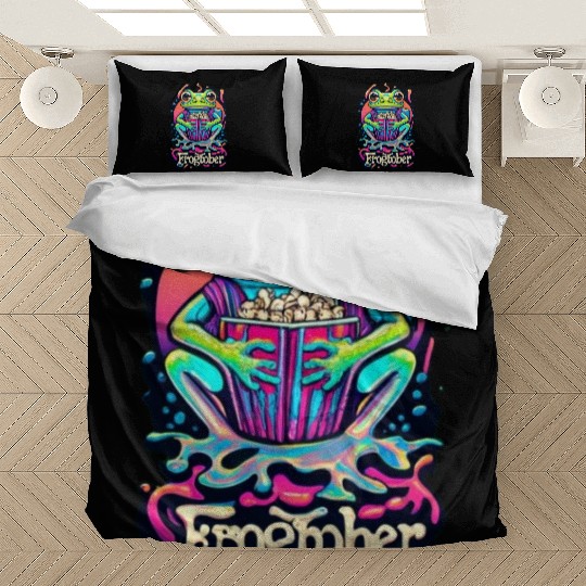 Oktober Outfit Animal Frog Pet Colorful Paint Art Bedding Sets