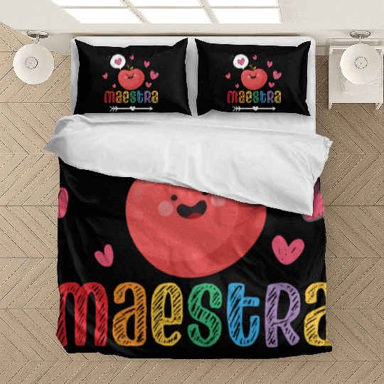 Maestra Bilingual Spanish Teacher team Bedding Sets