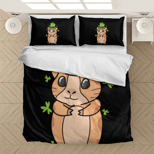 Guinea Pig with Shamrock St. Patricks Day Bedding Sets
