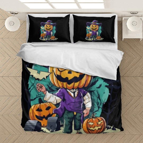 Boy Candy Punppkin Halloween Bedding Sets