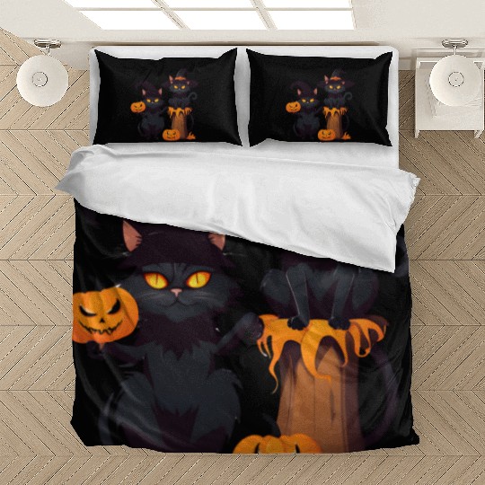 Cat Halloween Bedding Sets