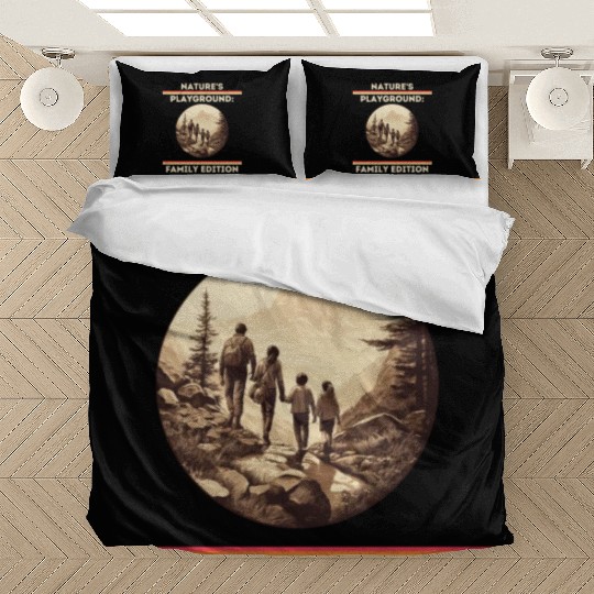 Nature's Playground: Family Edition Family Hiking Bedding Sets