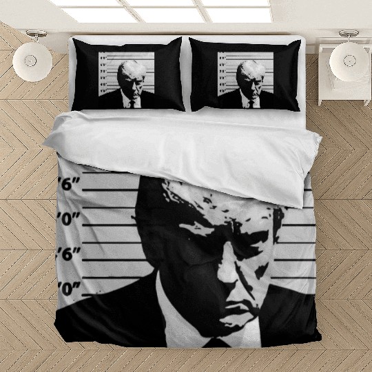 Official Trump Mugshot, Real Trump Mugshot Bedding Sets