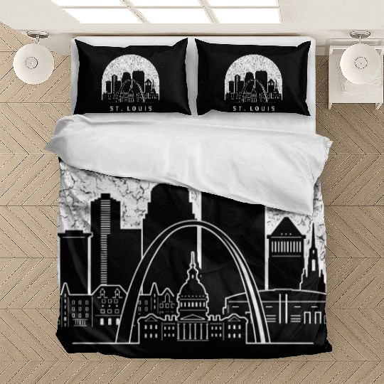 St. Louis Missouri Skyline Bedding Sets