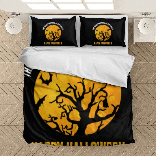 the forest whispers,listen closely happy halloween Bedding Sets