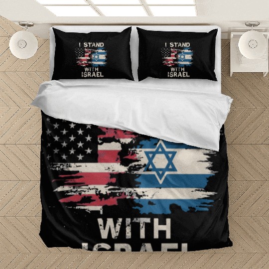 I Stand With Israel Patriotic Bedding Sets