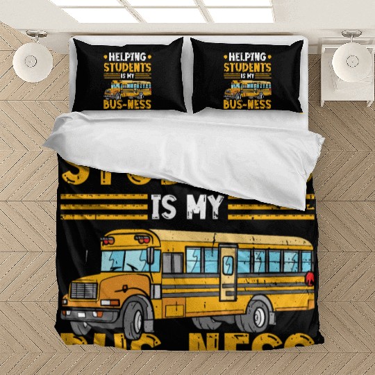 Bus Assistant Back To School Bus Monitor Bedding Sets
