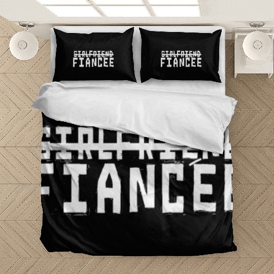 Girlfriend Fiancee Couple Engagement Engaged Bedding Sets