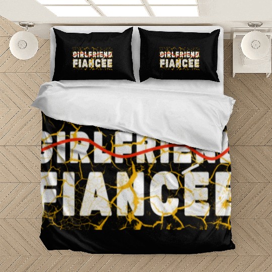 Girlfriend Fiancee Couple Engagement Engaged Bedding Sets