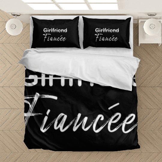 Girlfriend Fiancee Couple Engagement Engaged Bedding Sets