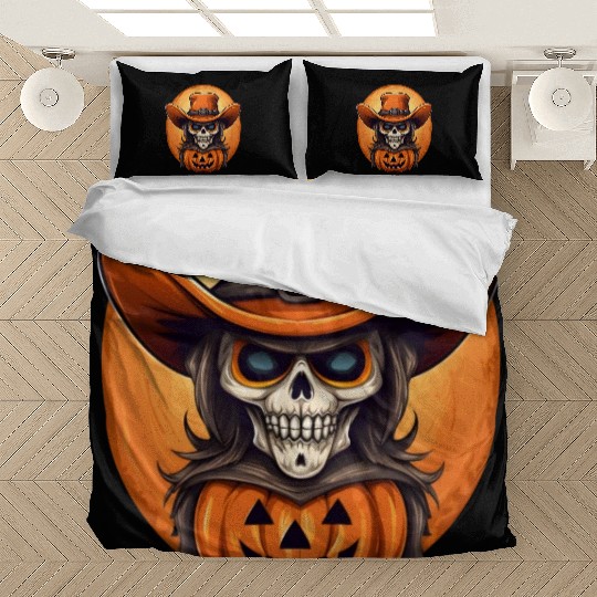 Sublimation Halloween Cowboy Bedding Sets