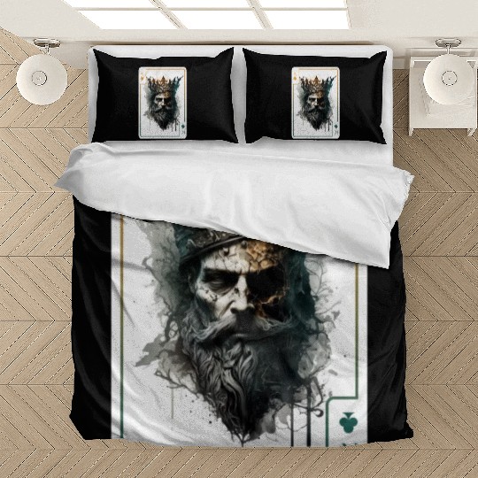 King Spades Halloween Creepy Gothic Poker Bedding Sets
