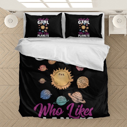 Astronomy Just A Girl Who Likes Planets Solar Bedding Sets