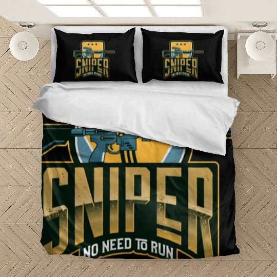 Sniper no need to run -Unisex Premium Bedding Sets