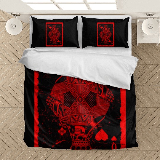 Jack of Hearts Gothic Card Games Halloween Bedding Sets
