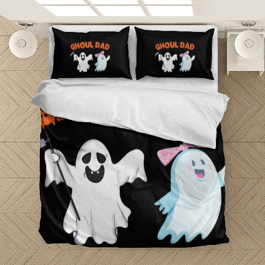 Ghoul Dad Ghost Funny Halloween Costume Bedding Sets