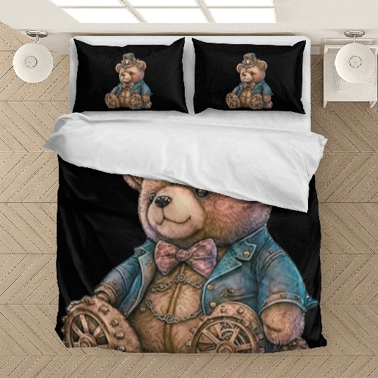 Steampunk Vintage Teddy Bear Bedding Sets