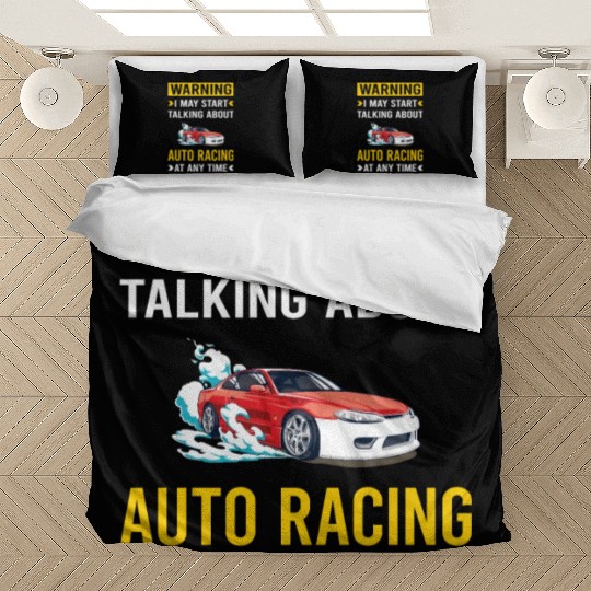 Warning Auto Racing Automotive Autosport Bedding Sets