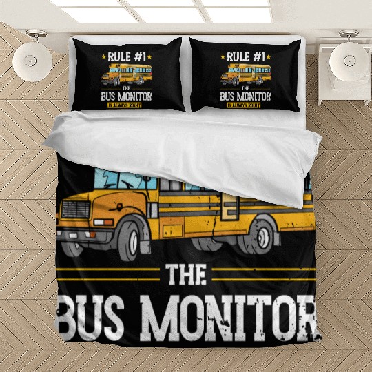 School Bus Aide Back To School Bus Monitor Bedding Sets