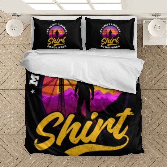 Lineman Pole Lucky Lineman Outfit Bedding Sets