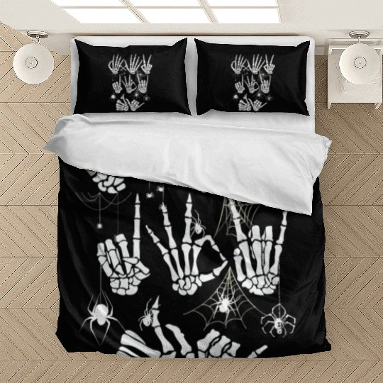 Skeleton Hand Bedding Sets