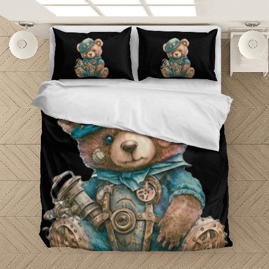 Steampunk Vintage Teddy Bear Bedding Sets