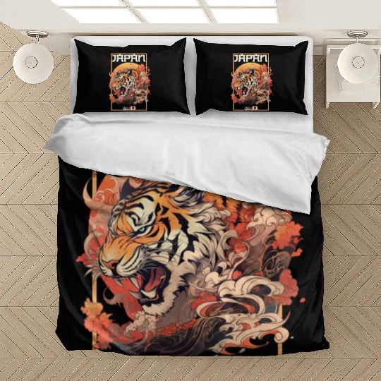 Tokyo Asia 80s Japanese Retro Tiger Bedding Sets