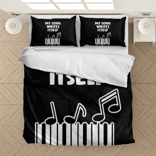 Song Writes Itself Song Writer Musicians Music Bedding Sets