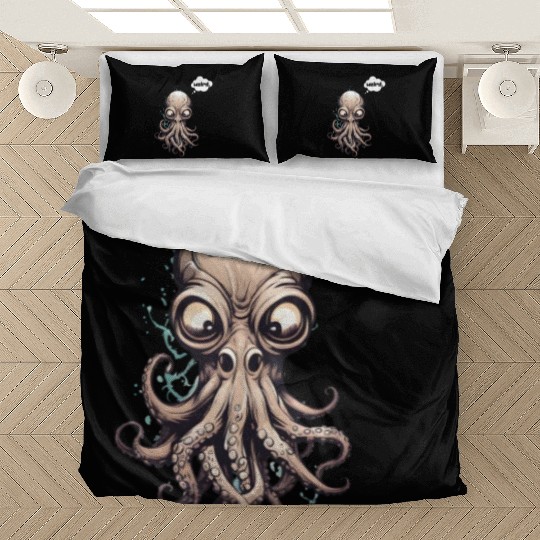 Octopus with nose - weird. Bedding Sets