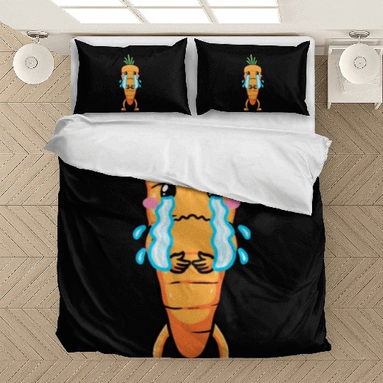 Carrot Emoticon Vegetable Vegan Vegetarian Bedding Sets