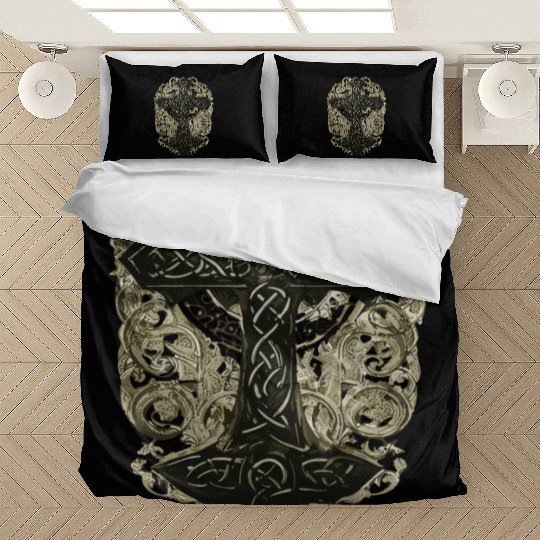 tree celtic cross Bedding Sets