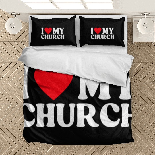 I Love My Church Christian Gift Bedding Sets