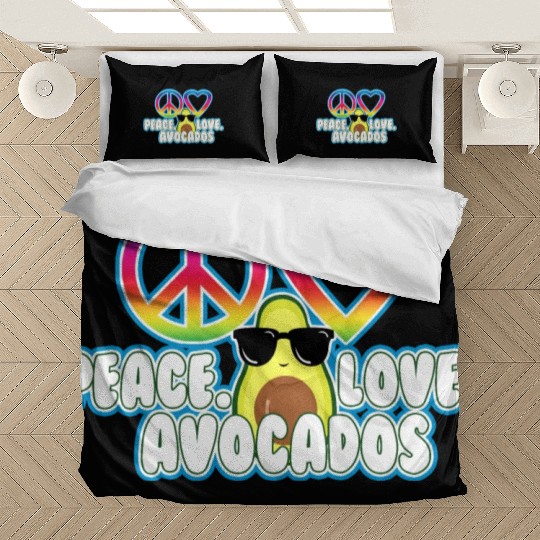 PEACE LOVE AVOCADO Bedding Sets