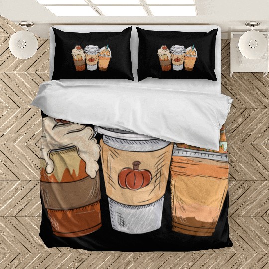 Fall Coffee Drink Thanksgiving Bedding Sets
