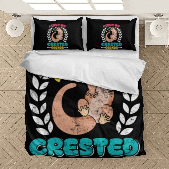 Reptile Lover Lizard Collector Crestie Crested Bedding Sets