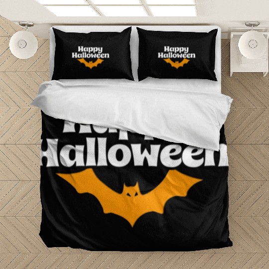 Bat Graphic Happy Halloween Bedding Sets