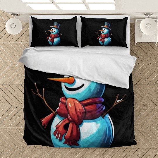 Snowman / Winter / Snowflake / White / Frosti Bedding Sets