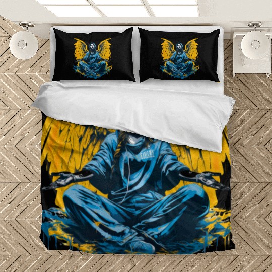Woman with Angel Wings Angel Esoteric Wings Bedding Sets